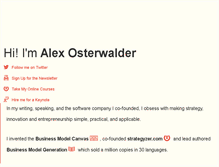 Tablet Screenshot of alexosterwalder.com